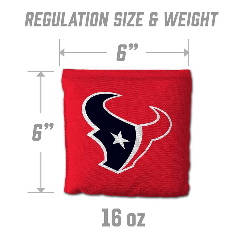 Houston Texans NFL Dual Sided Pro Stop & Slide Cornhole Bags