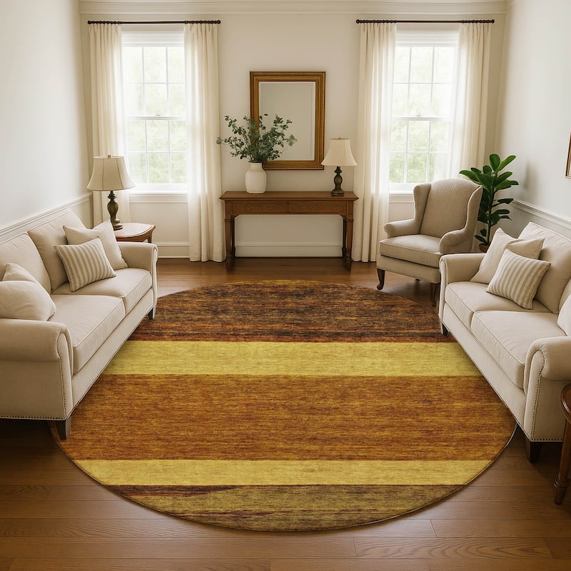 Premium Washable Super Soft Ombre Gabbeh Mayfield Rug - Terracotta - 8' x 8'