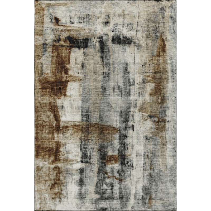 HomeRoots Abstract Transitional Rectangle Area Rug - 10' X 14'