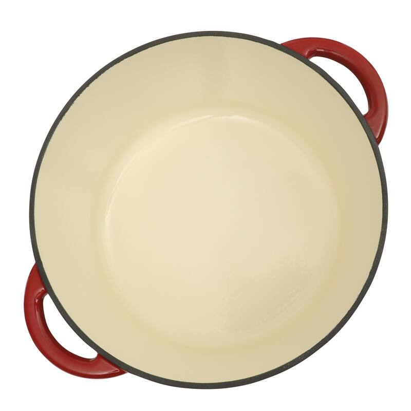 Gibson Home Enameled Cast Iron Dutch Oven Pot with Lid
