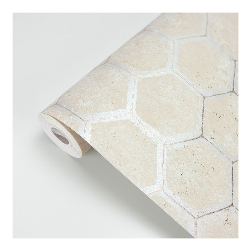 Brewster Starling Copper Honeycomb Wallpaper - 27.5 x 396 x 0.025