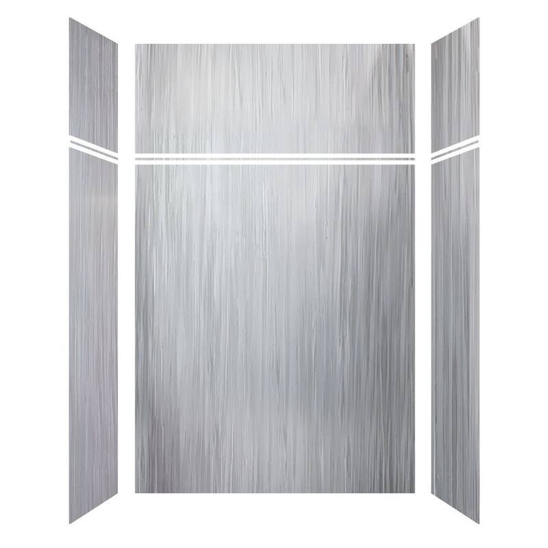 Transolid LWKX60367224 Lusso 96" H x 60" W x 36" D Three Wall Alcove