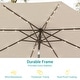 preview thumbnail 13 of 57, BONOSUKI LED Patio 9Ft Market Umbrella,Outside Deck Table Umbrella