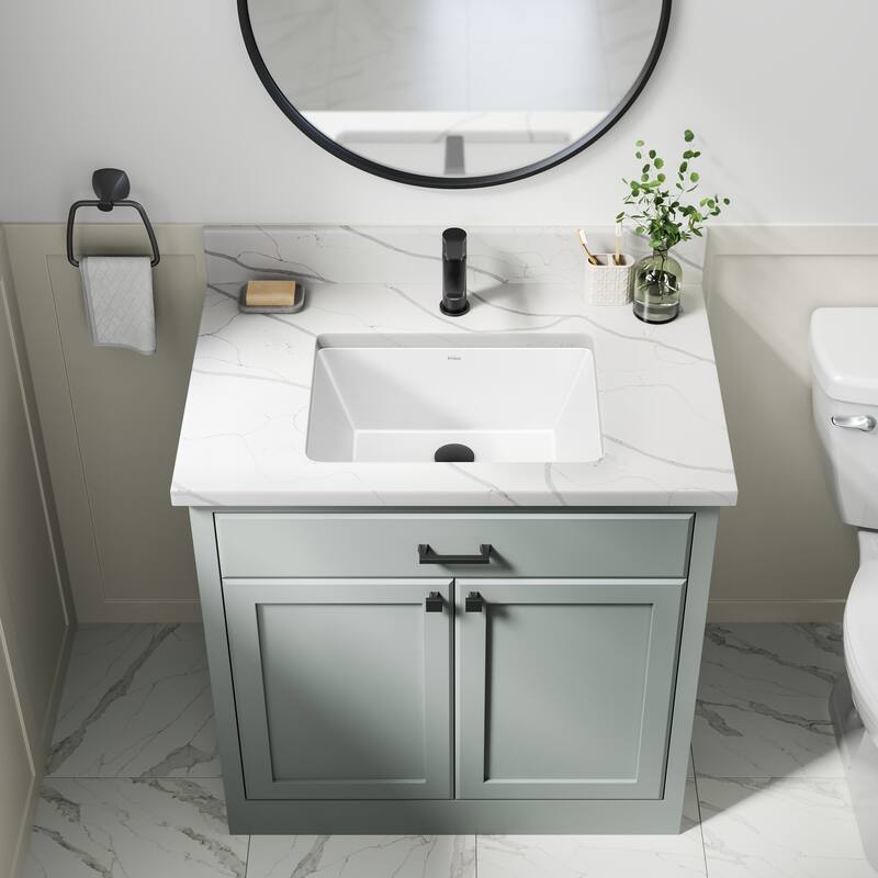 Kraus KCU-244 Elavo 20-1/4" Rectangular Vitreous China Undermount