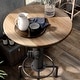 preview thumbnail 3 of 3, Furniture of America Industrial Black 32-inch Metal Round Bar Table