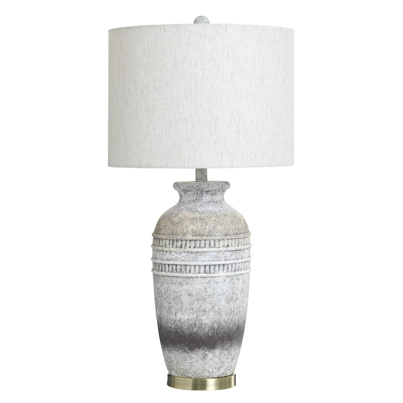 StyleCraft Frank Table Lamp - Soyala - Soyala Bronze, Heathered Oatmeal