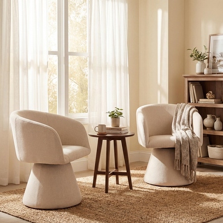 Christopher Knight Home - 180° Swivel Upholstered Dining Chairs with ...