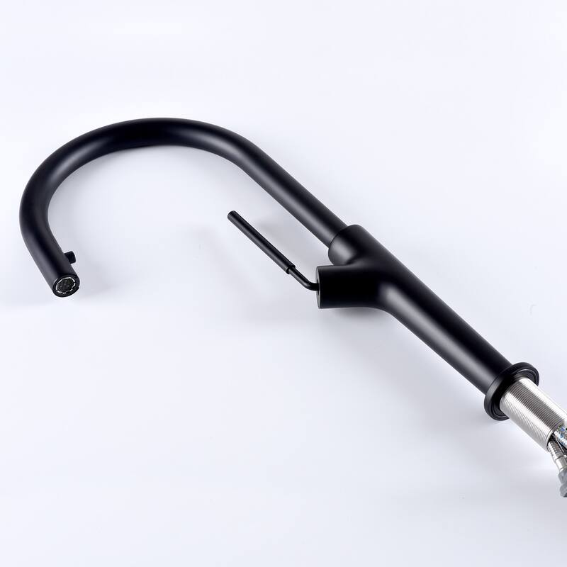 Single Handle Kitchen Faucet with Pull Down Sprayer Brass 1 Hole Brass Pull Down Kitchen Sink Faucets