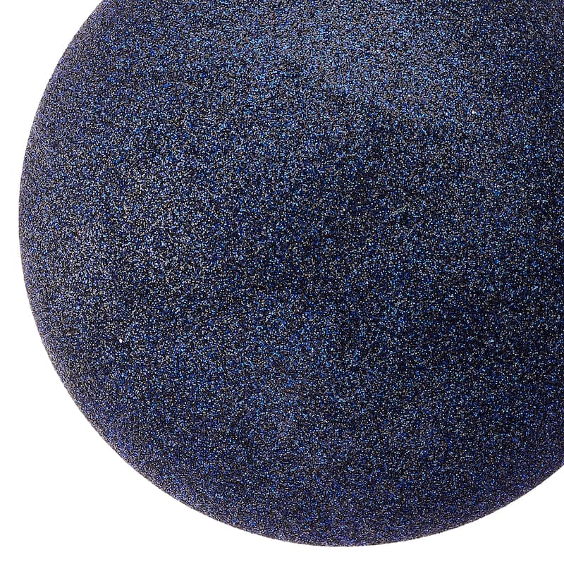 140mm Shatterproof Plastic Glitter Ball Set of 2