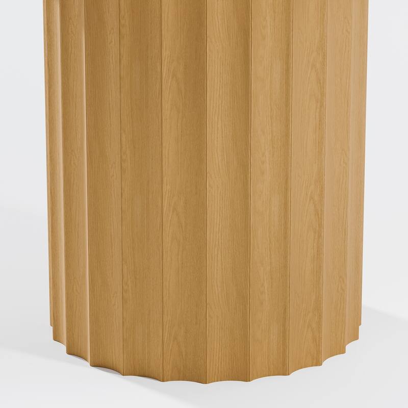 Solid Wood Round Dining Table Kitchen Table for Living/Dining Room Coffee Office