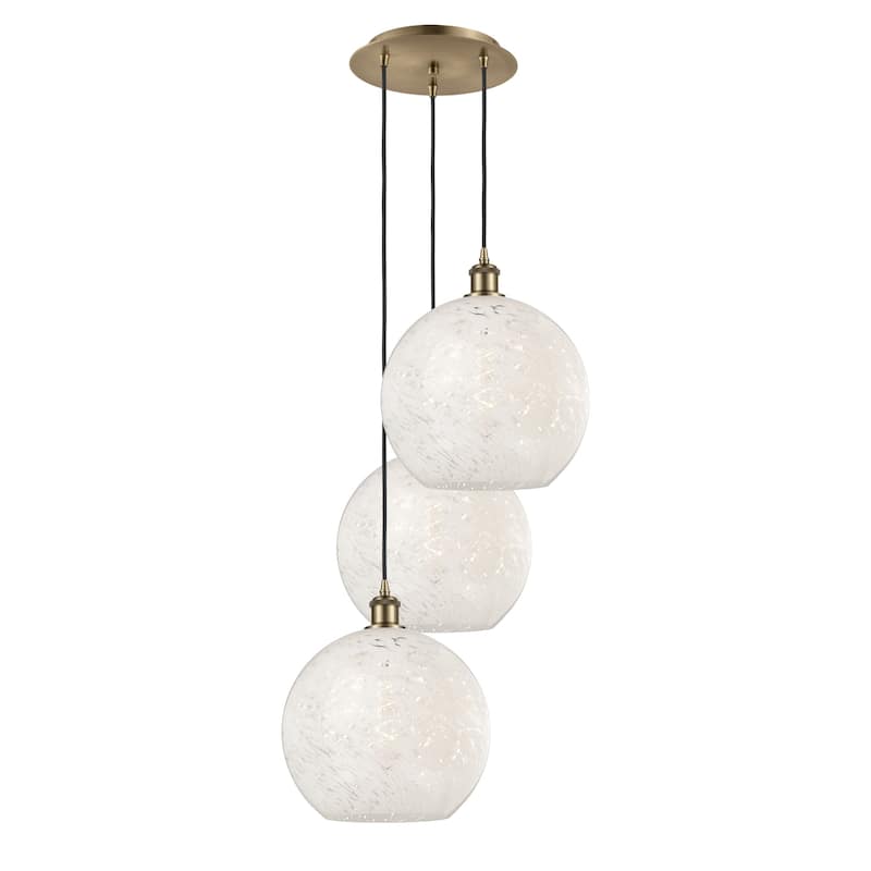 Innovations Lighting 113B-3P-14-19 White Mouchette Pendant White