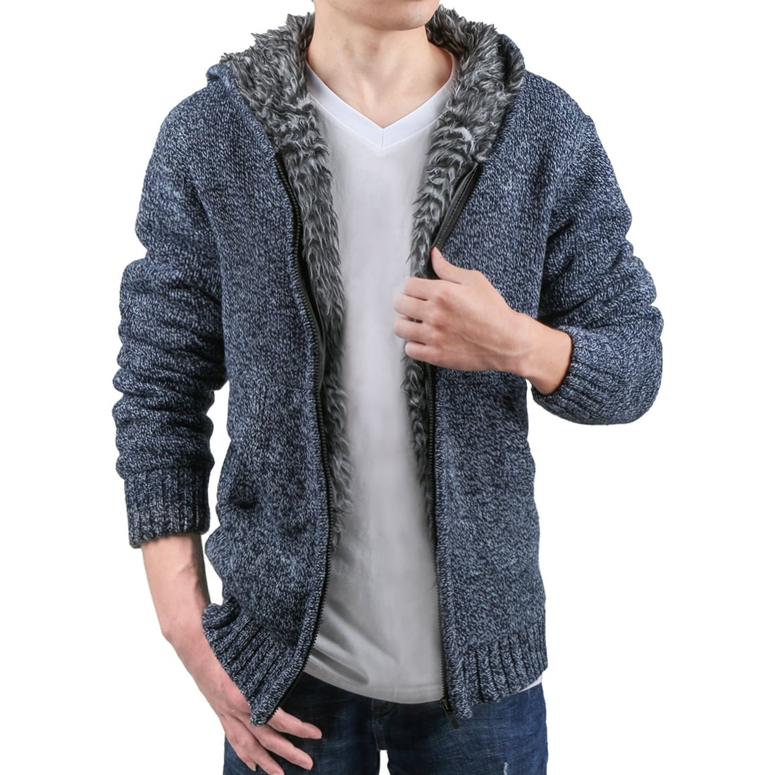 zip up cardigan hoodie