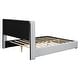 preview thumbnail 49 of 49, Upholstered Full Size Platform Bed with PU Leather and Wooden Slats