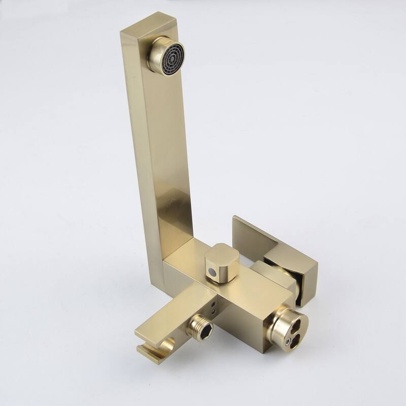 Single Handle Floor Mounted Freestanding Tub Filler with Handshower