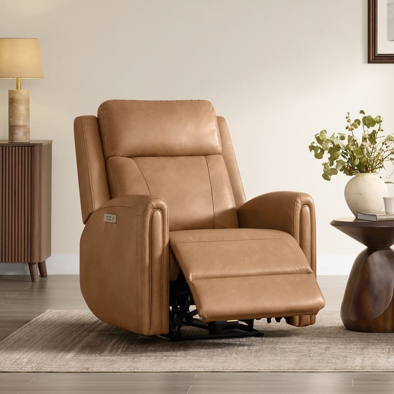 Spruce & Spring Power Recliner Chair Wall Hugger with USB & Type-C Charge