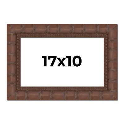 17x10 Frame Pewter Solid Wood Picture Frame Width 1.625 Inches | Interior Frame Depth 0.6875 Inches