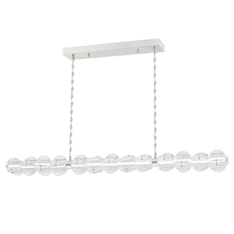 Hudson Valley Lighting Lindley 50" Wide LED Linear Chandelier - Polished Nickel