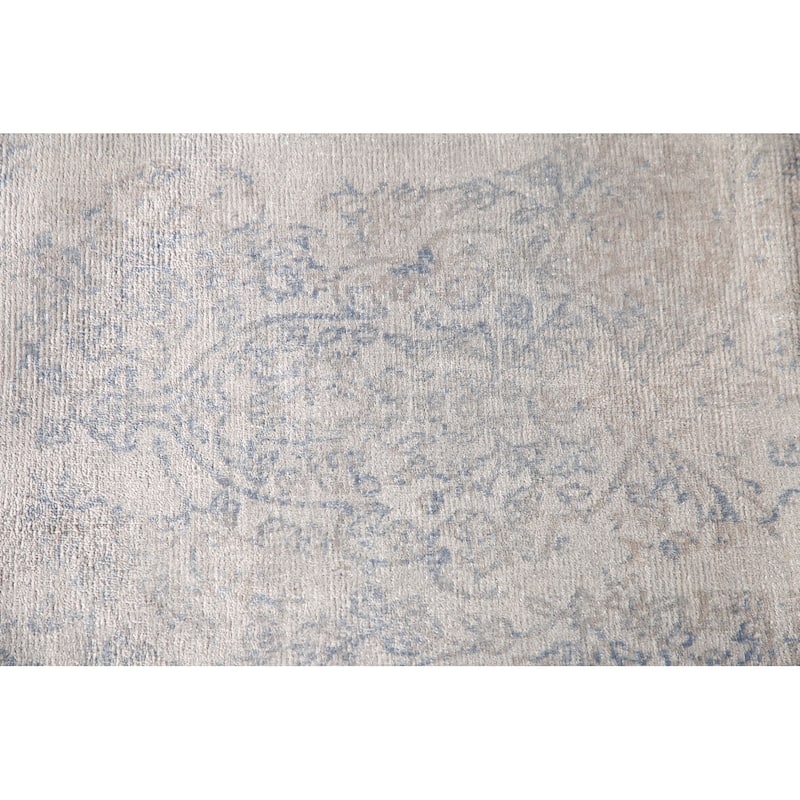 All-Over Abstract Modern Area Rug Handmade Wool Carpet - 6'6" x 9'10"