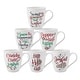 preview thumbnail 1 of 3, Winterberry Set of 6 Sentiment Mugs, 18 Oz