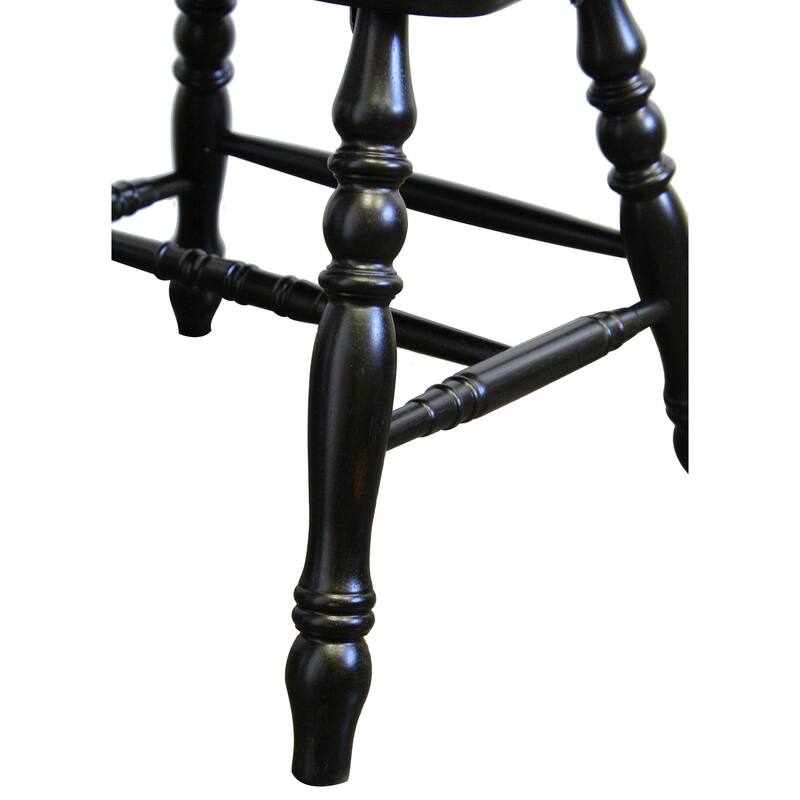 Antique Dining Chairs - Black Cherry Finish - Set of 2 - Fully Assembled - Elegant Kitchen Seating