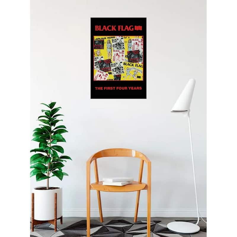 Black Flag The First Four Years Framed Poster - 24 x 36 Inch