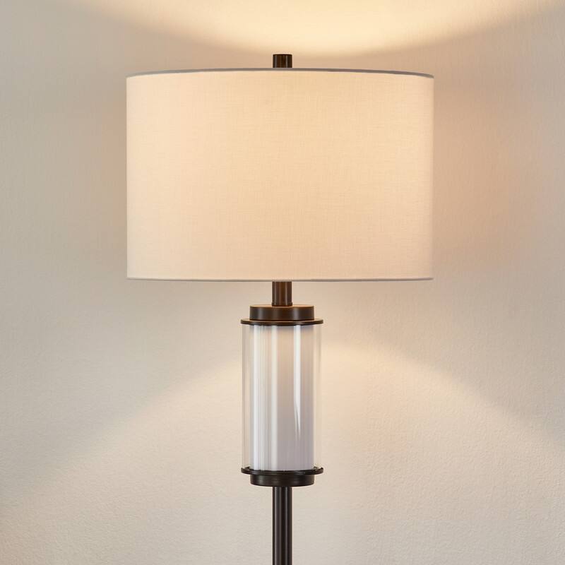 KAWOTI 62.5" inch Modern Floor Lamp with Column Night Light - H62.5"