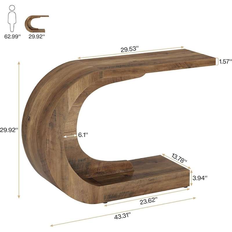 43.3 Inches Farmhouse Console Hallway Entry Accent Table for Entryway