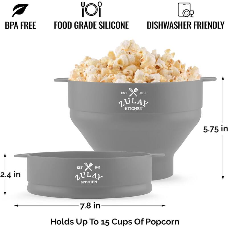 Large Microwave Collapsible Popcorn Maker