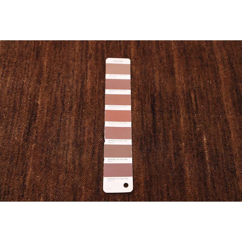 ECARPETGALLERY Hand Loomed Kashkuli Gabbeh Brown Wool Rug - 5'1 x 6'10