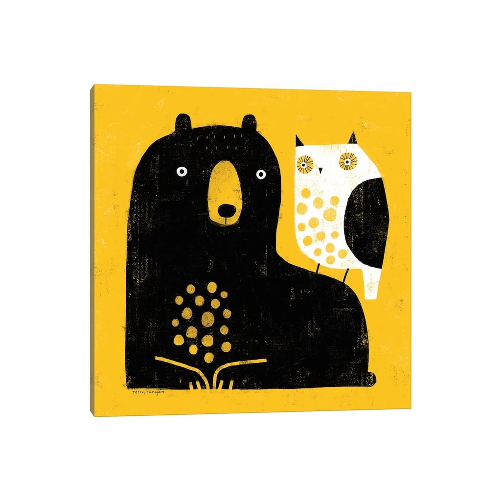 iCanvas "Bear - Owl" by Terry Runyan Canvas Print