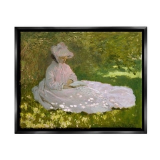 Stupell Springtime Classic Claude Monet Painting Female Portrait 