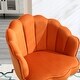 preview thumbnail 24 of 34, Mid Century Velvet 360° Swivel Sofa Chair w/Wide Upholstered Round Armchairs, Swivel Barrel Club Chair for Living Room, Bedroom