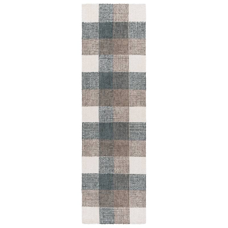 SAFAVIEH Handmade Genre Belmira Farmhouse Checkered Wool Rug