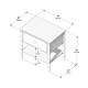 preview thumbnail 10 of 33, Max and Lily Jenny Lind Nightstand with 1 Drawer and Bottom Shelf