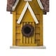 preview thumbnail 33 of 48, Glitzhome 12"H Retro Distressed Painted Solid Wood Cottage Birdhouse