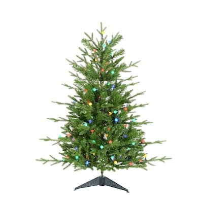 Kurt Adler 3-Foot Pre-Lit Multi-Color LED Timberland Tree