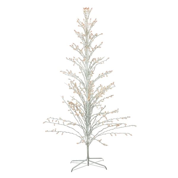 Shop 6 White Lighted Christmas Cascade Twig Tree Outdoor