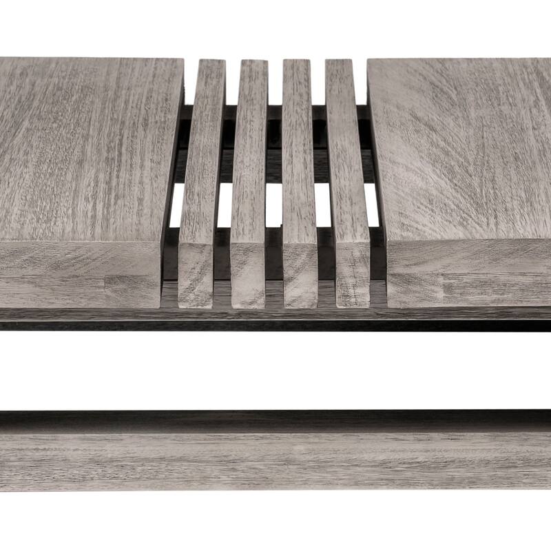 Vivid Outdoor Patio Coffee Table in Eucalyptus Wood