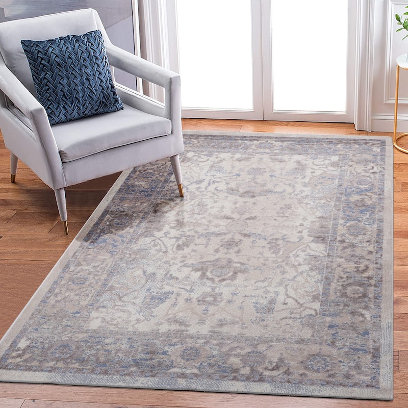 PAYAS Collection Brown / Beige / Traditional Non-Shedding Runner Rug