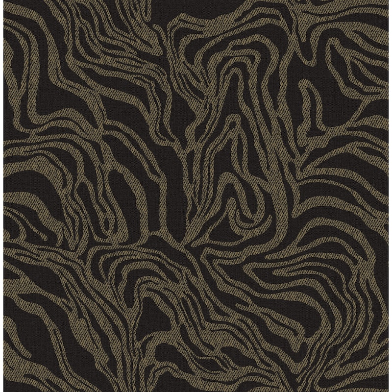 A-Street Prints Massar Black Modern Marbled Wallpaper