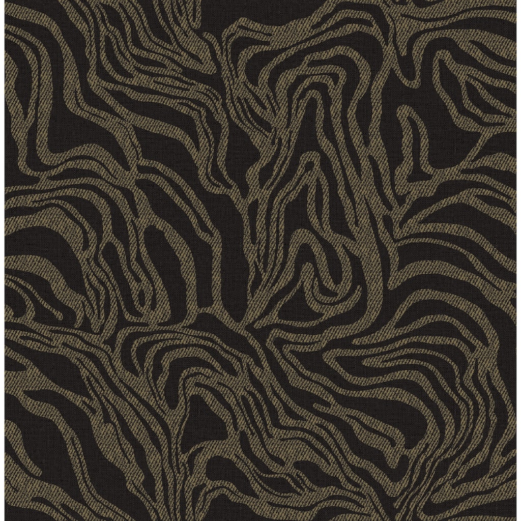 A-Street Prints Massar Black Modern Marbled Wallpaper