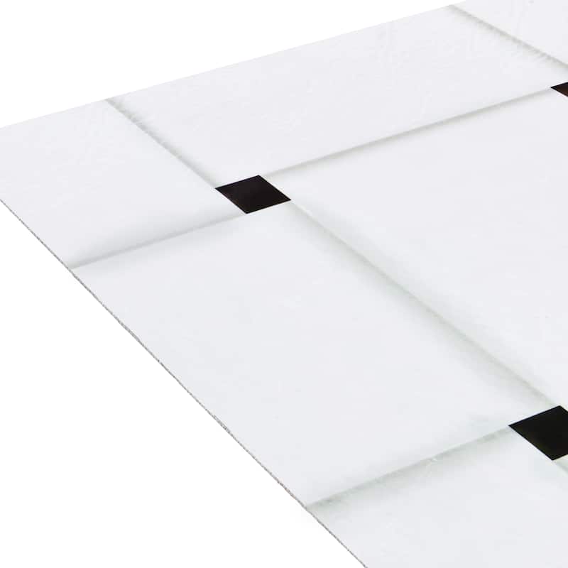 Retro 12x12 Peel & Stick Floor Tile Woven Marble 20 Tiles/20 sq. ft.