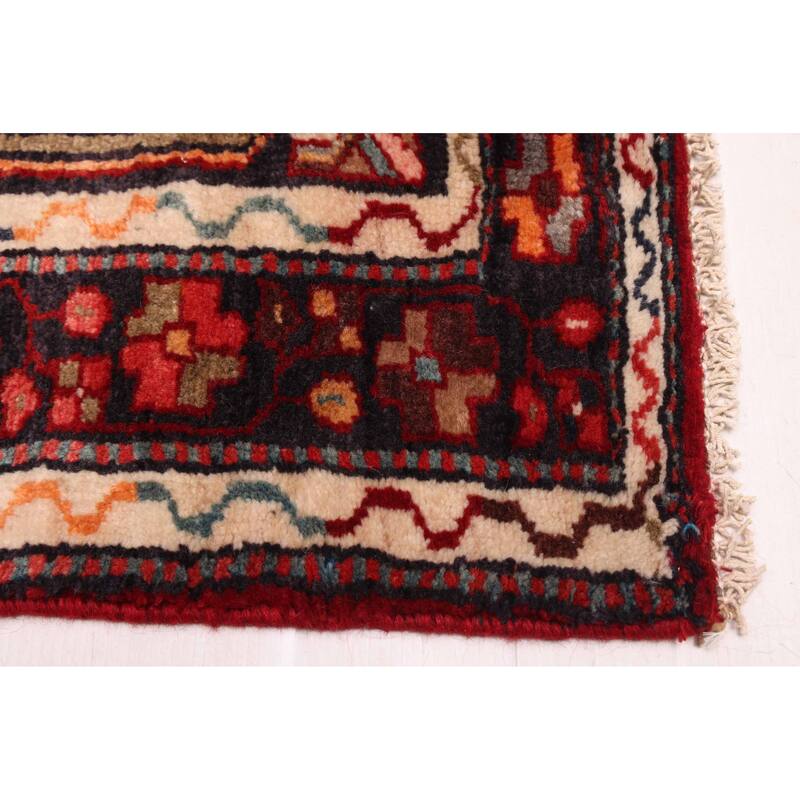 ECARPETGALLERY Hand-knotted Andelz Dark Red Wool Rug - 3'11 x 6'7