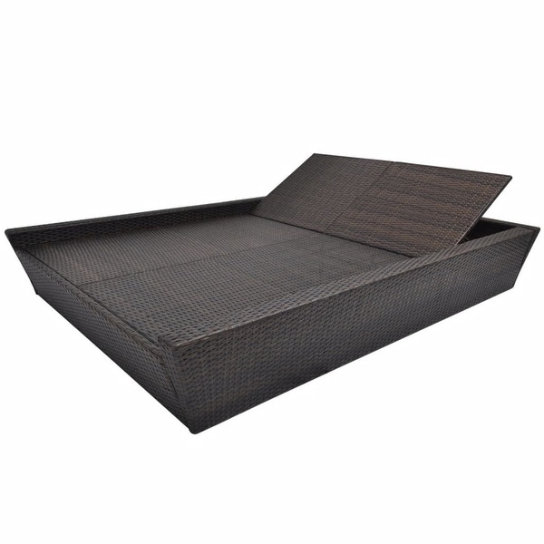 Rattan double sun lounger outlet