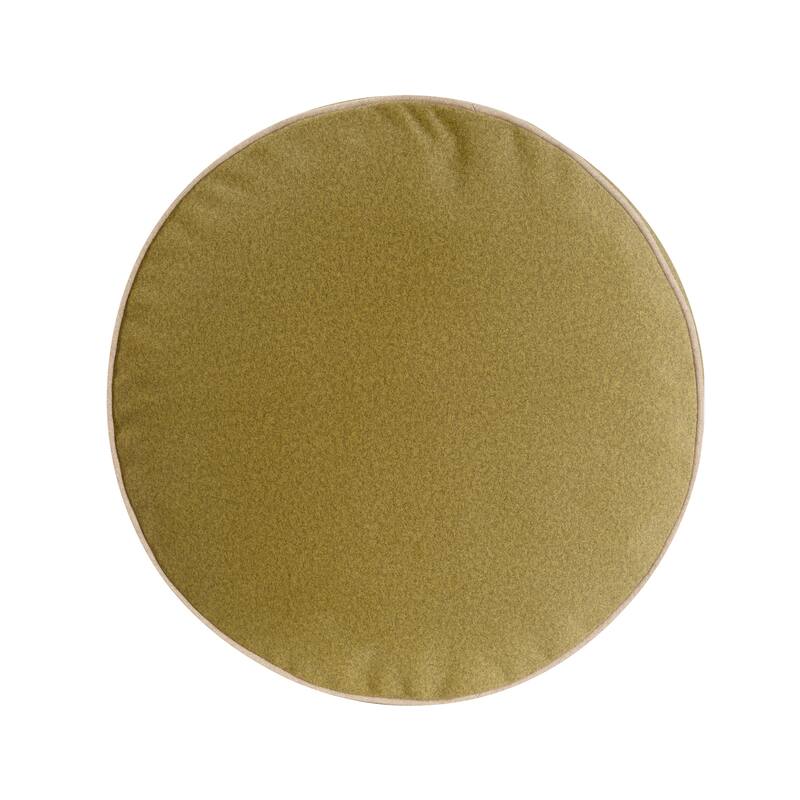 Qiviut Green Foot Pouf