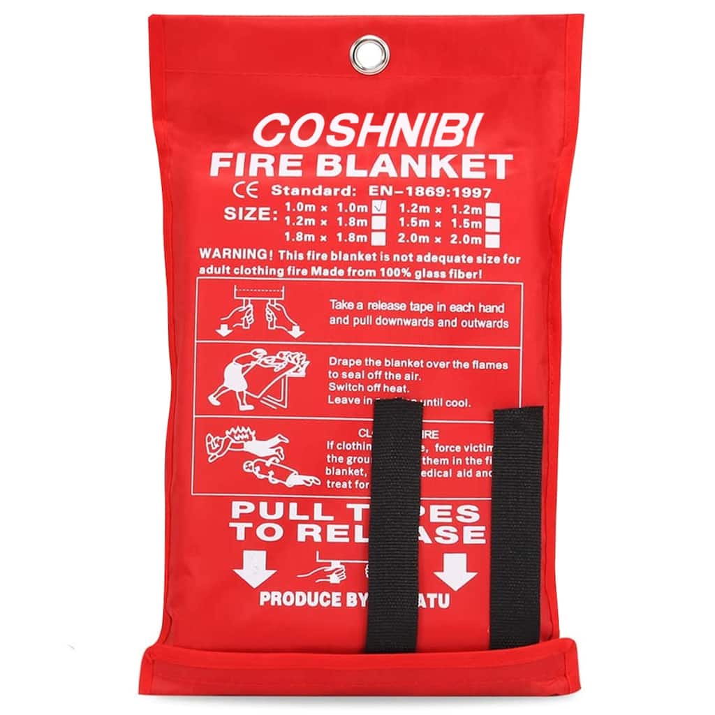 Emergency Fire Blanket High Heat Resistant Safety Blanket for Home, Kitchen, Camping, Office