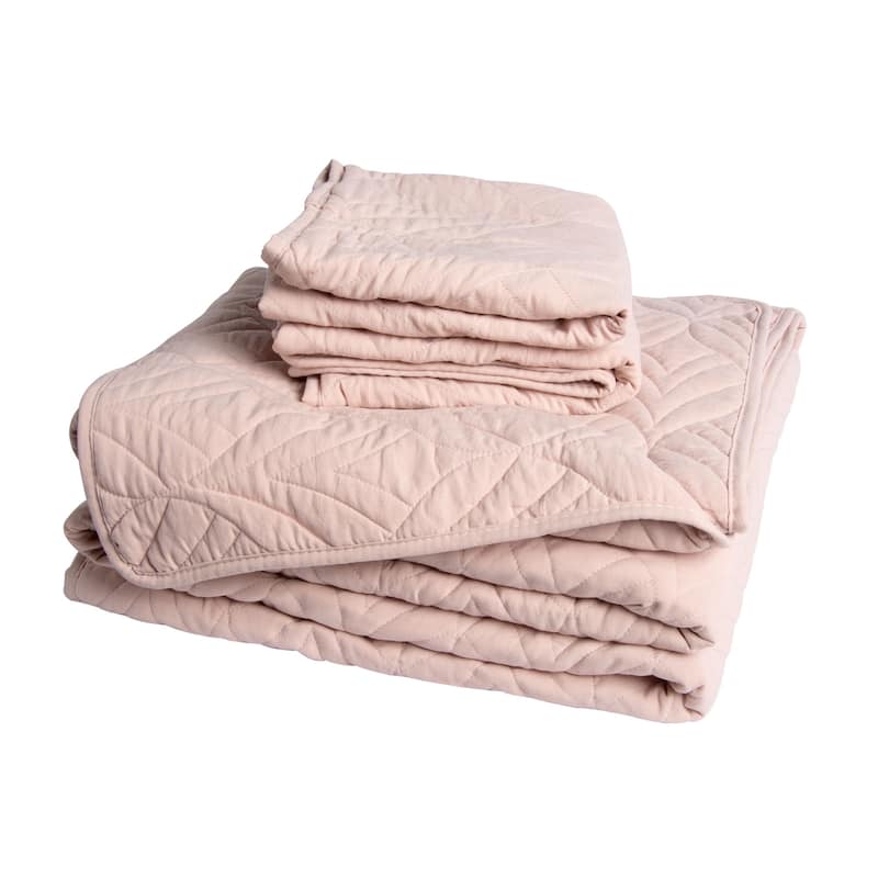 3-Piece Reversible Ultra Lighweight Coverlet Premium Microfiber Bedspread Quilt Set