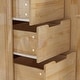 preview thumbnail 15 of 16, 47.2" Solid Wood Baby Changing Table Dresser, New Zealand Pine Nursery Storage Cabinet with 4 Drawers