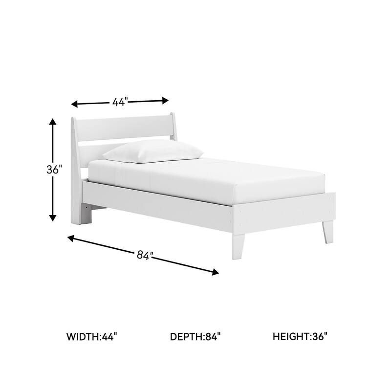 Signature Design by Ashley Neilsville Weathered Woodgrain Platform Bed
