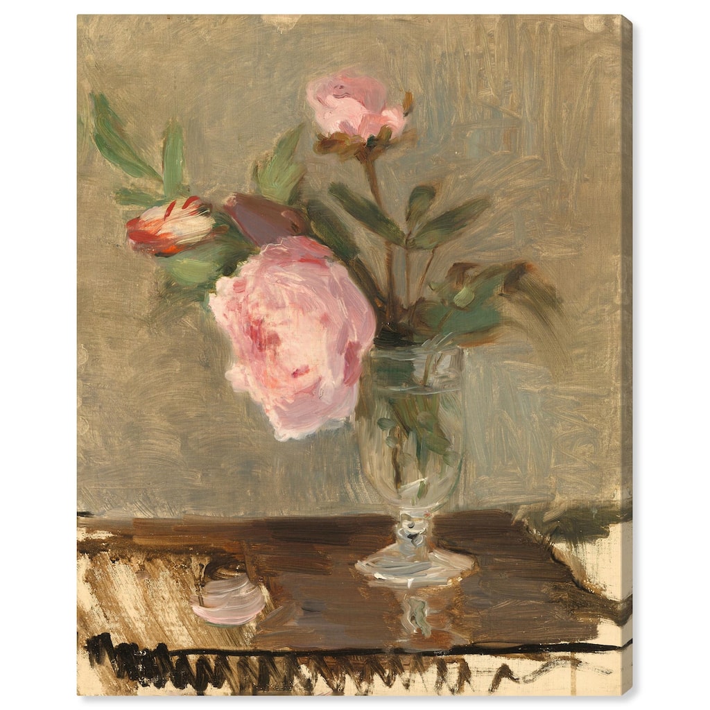 Moristot Peony Canvas by Art Remedy, Gallery Wrapped